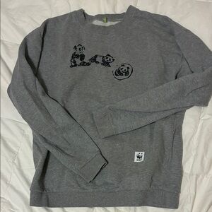 Gray WWF Sweatshirt with Panda Design